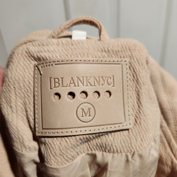BLANKNYC Crepe Moto Beige Jacket NEW Punk Studded Grunge - Picture 4 of 8